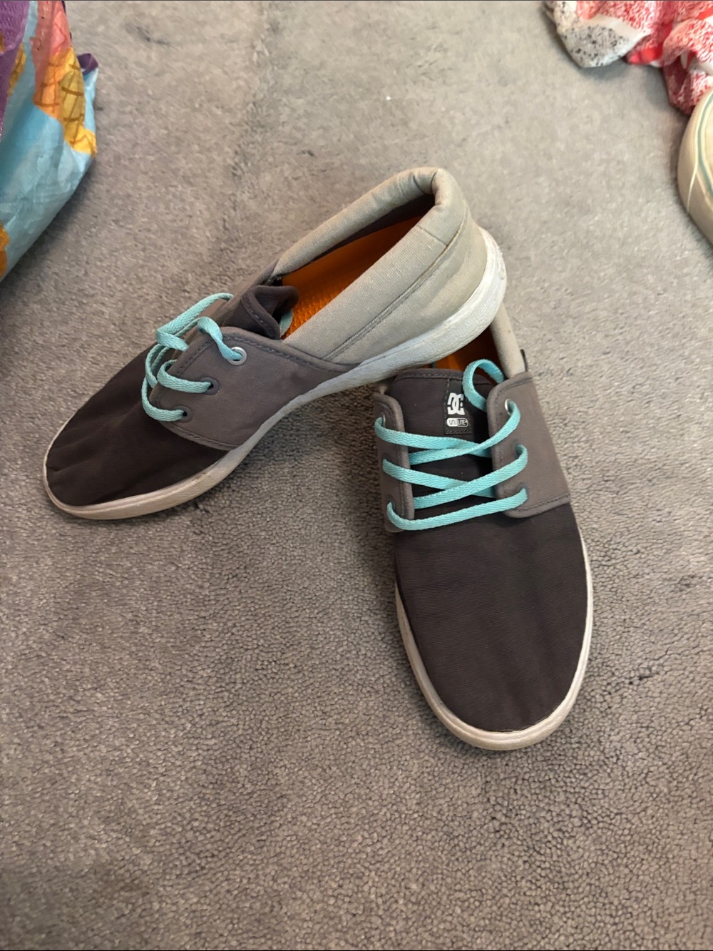 DC Women’s Low-Top Sneakers in Black, Gray and Teal